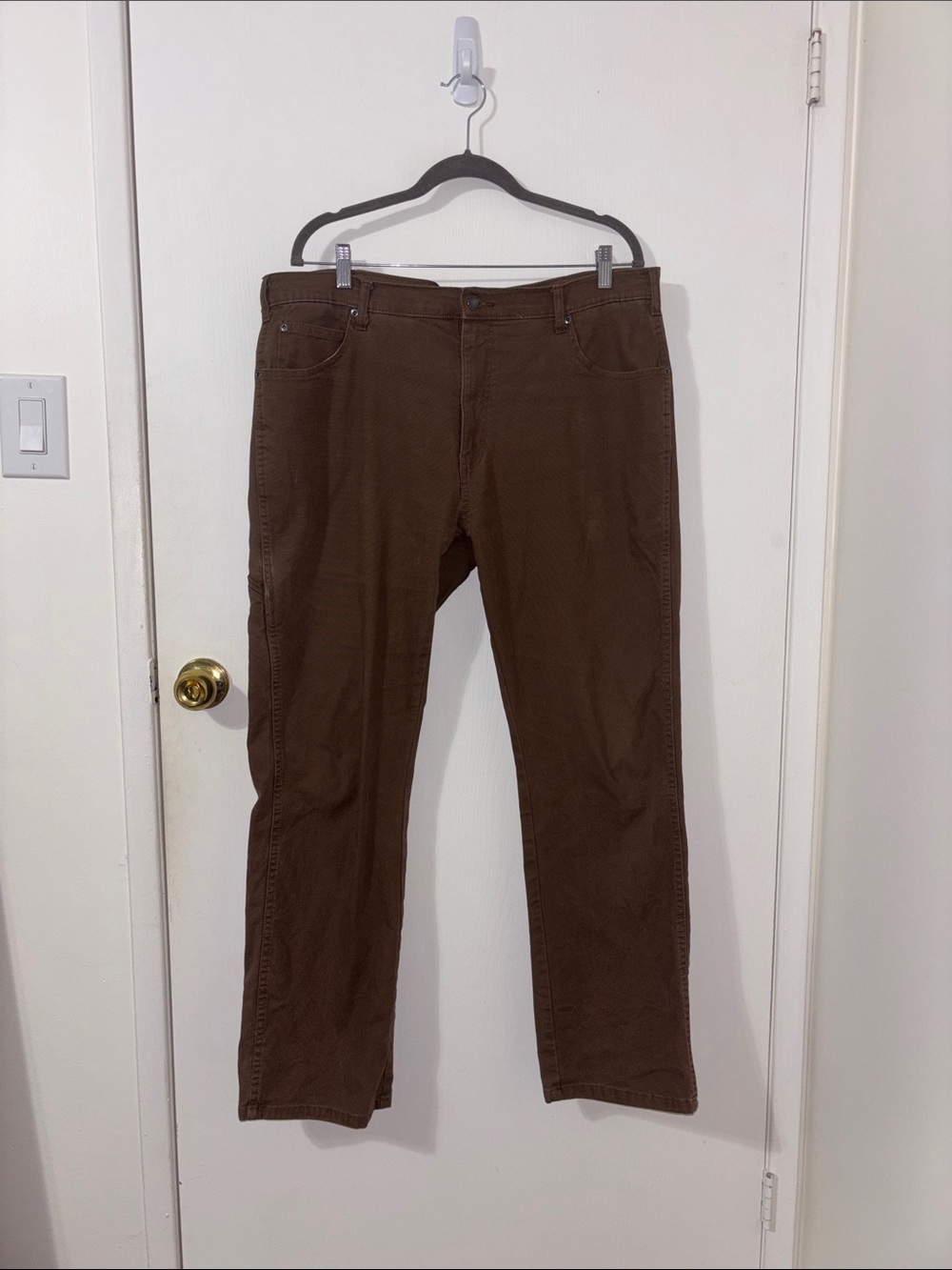 Dickies Men's XL Brown Straight-Leg Work Pants